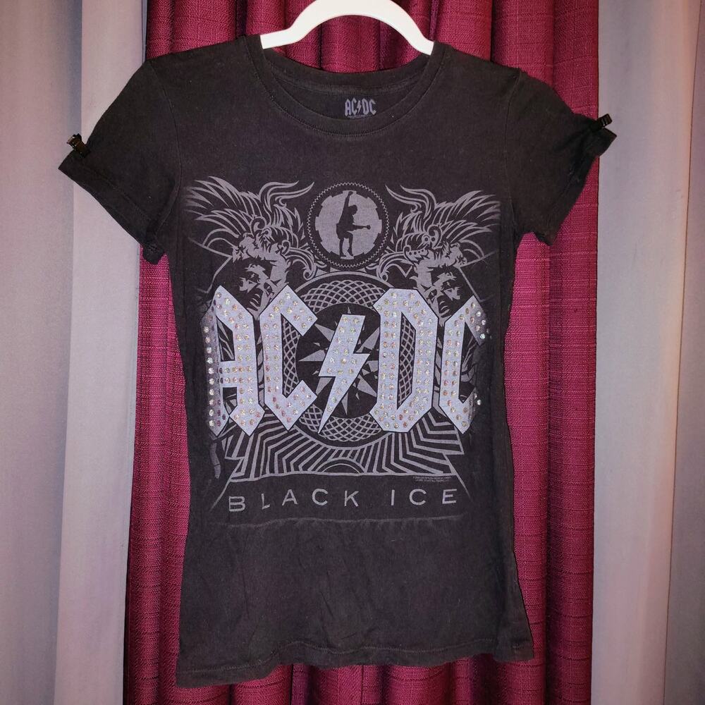 AC/DC BLACK ICE FASHION T-SHIRT - KIDS MEDIUM
